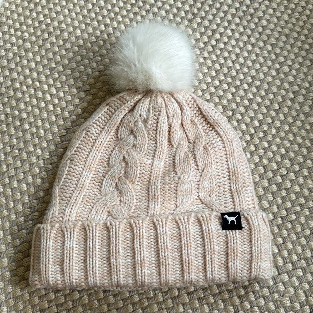 Pink Fuzzy Beanie